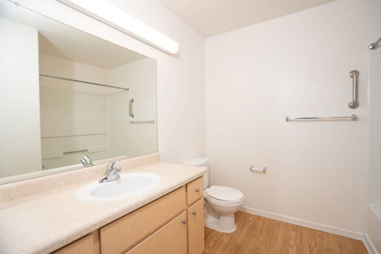 Main bathroom with walk-in shower