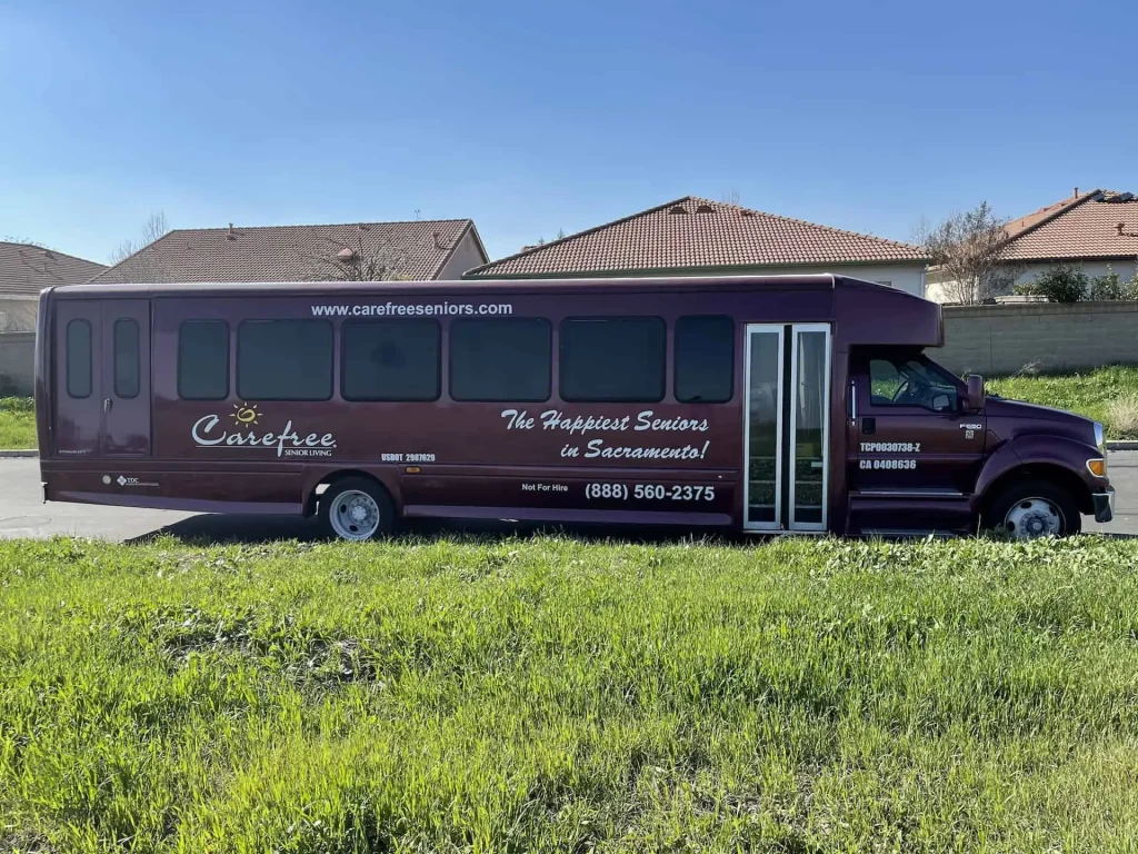 The Carefree Fun Bus shuttle at North Natomas in Sacramento