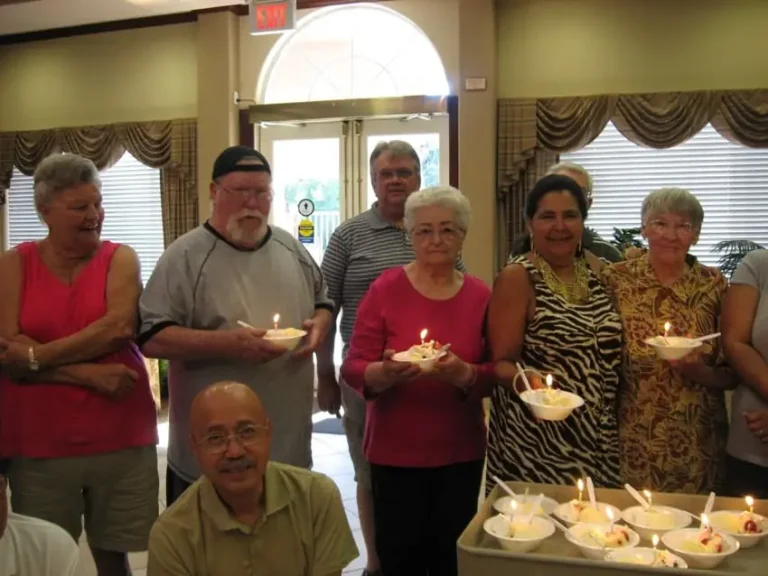 A resident birthday celebration at Carefree