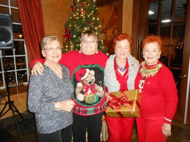 Holiday festivities in the community clubhouse