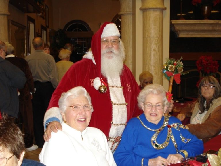 Residents celebrating the holidays together