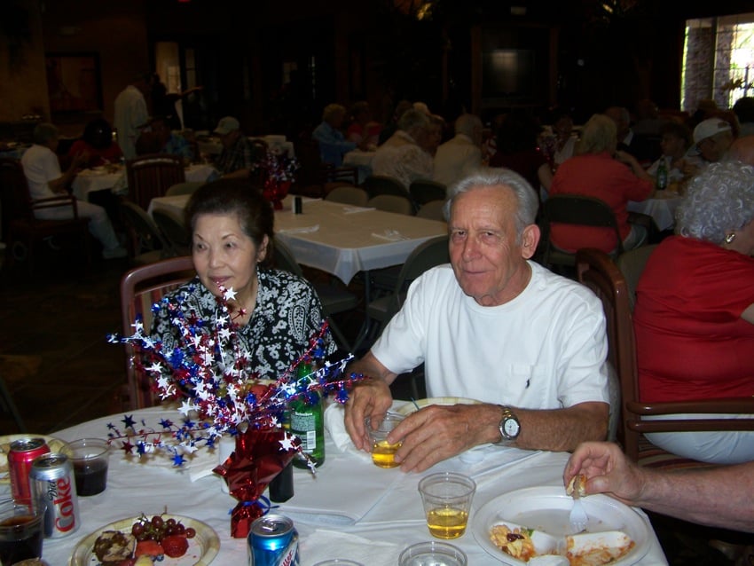 Fourth of July celebration with residents