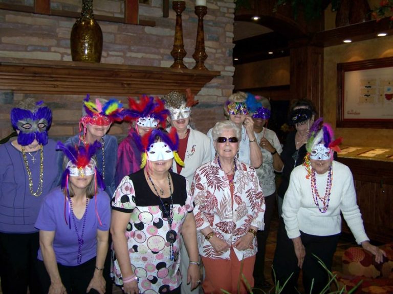 Mardi Gras party at Carefree Senior Living