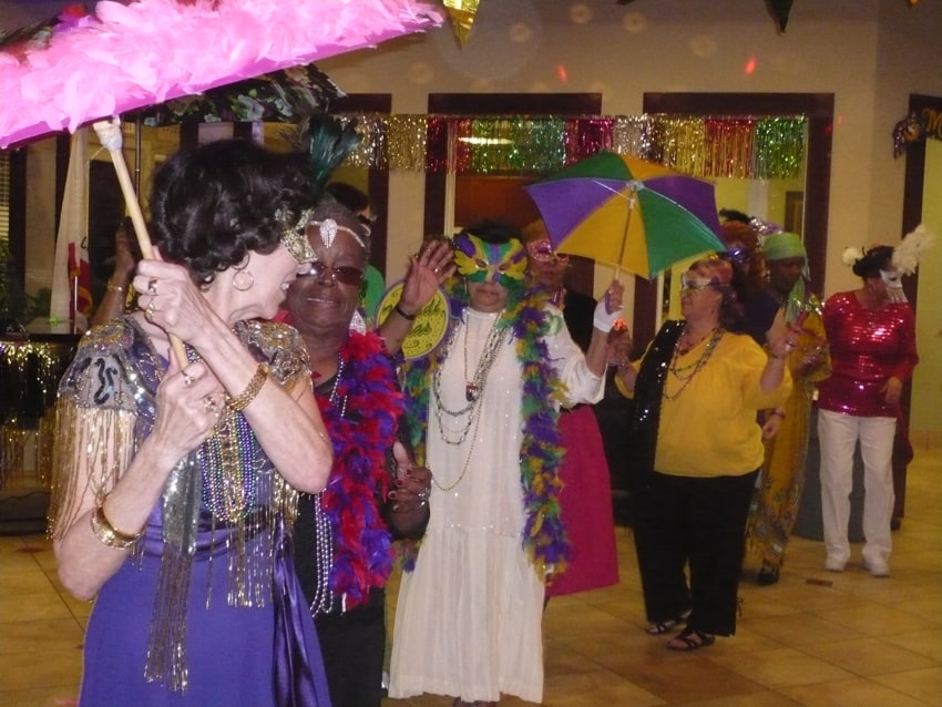 Mardi gras celebration carefree