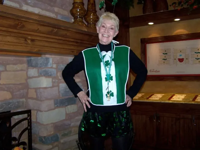 Residents celebrating Saint Patrick's Day