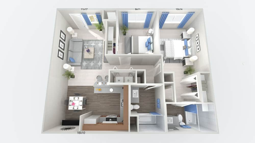 Deluxe Two Bedroom at Carefree Senior Living — unit photo